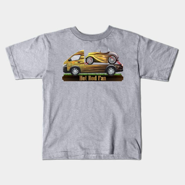 CS Cartoon Machines Van Truck And Hot Rod Fan V 1.3. Kids T-Shirt by OmarHernandez